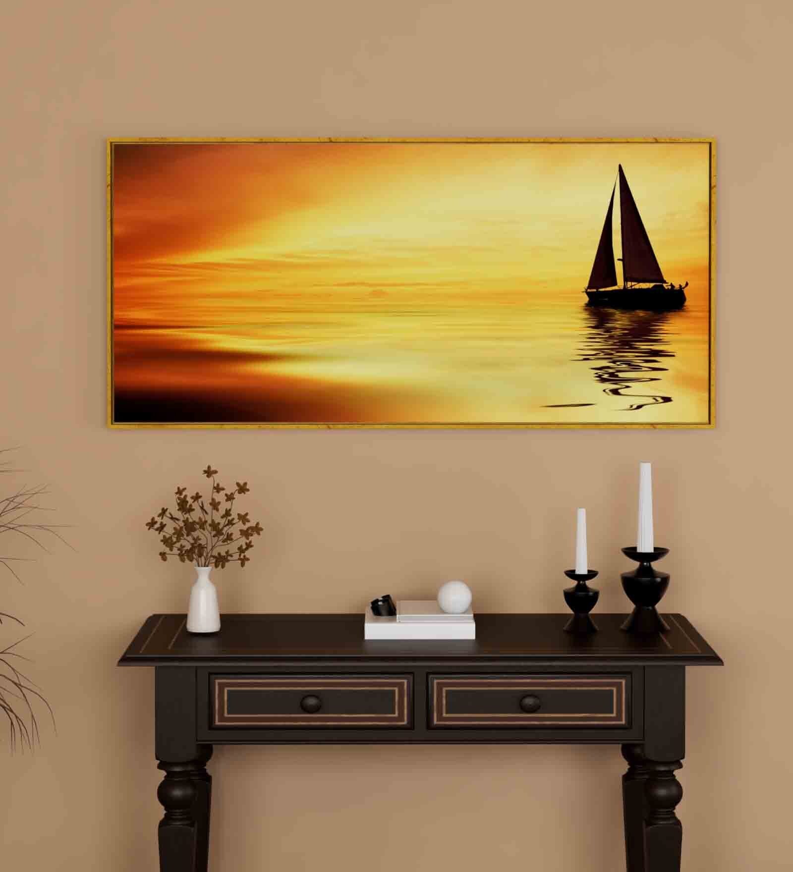 Gold Engineered Wood Art Print