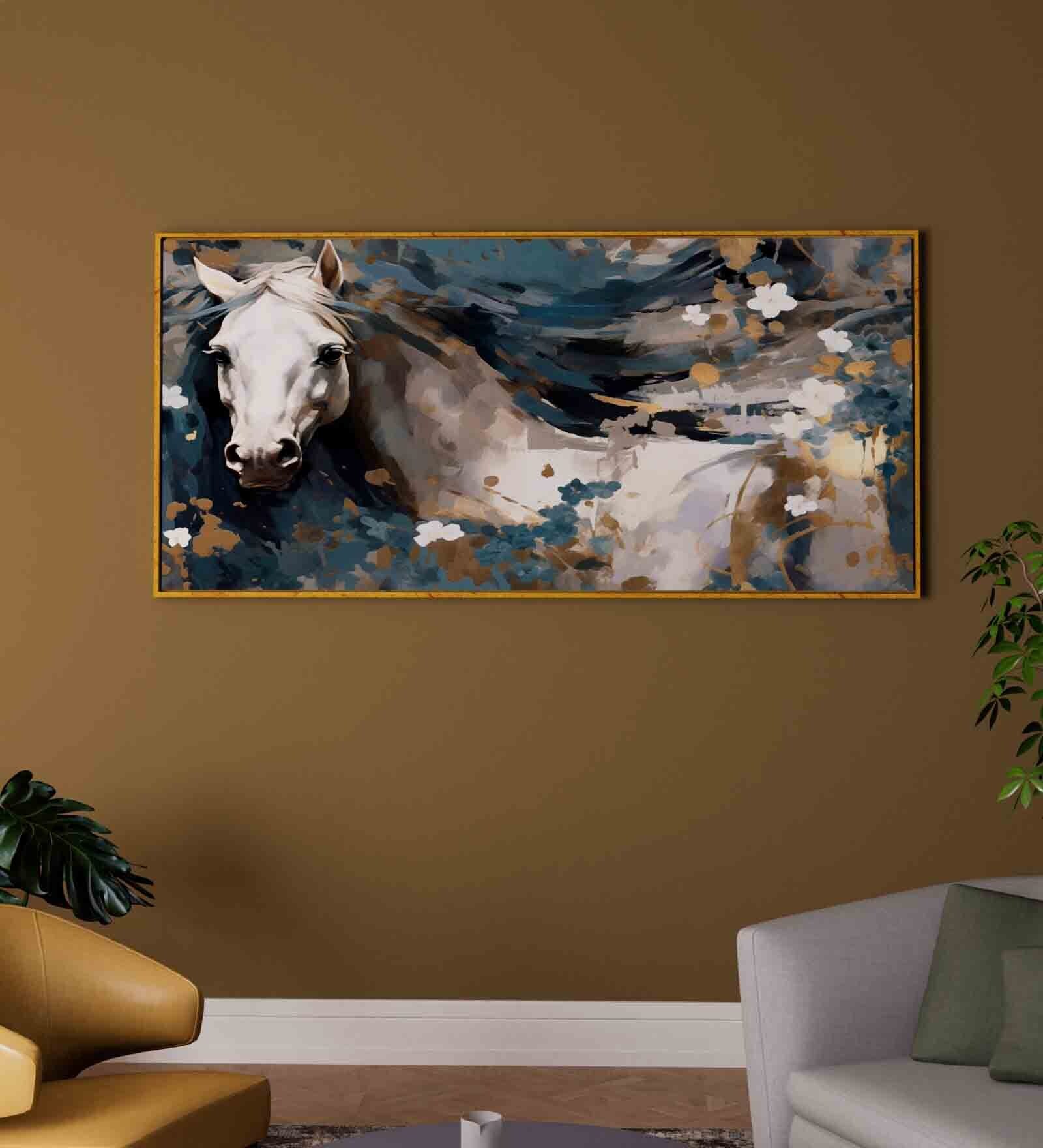 Multicolour Engineered Wood Art Print