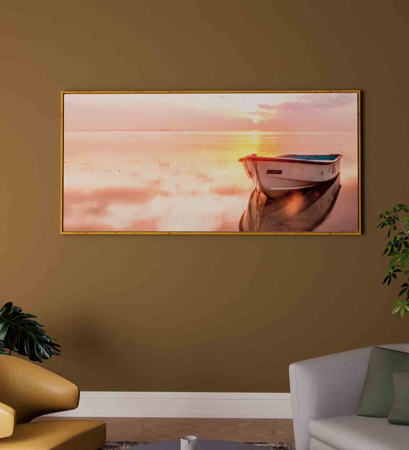 Multicolour Engineered Wood Art Print