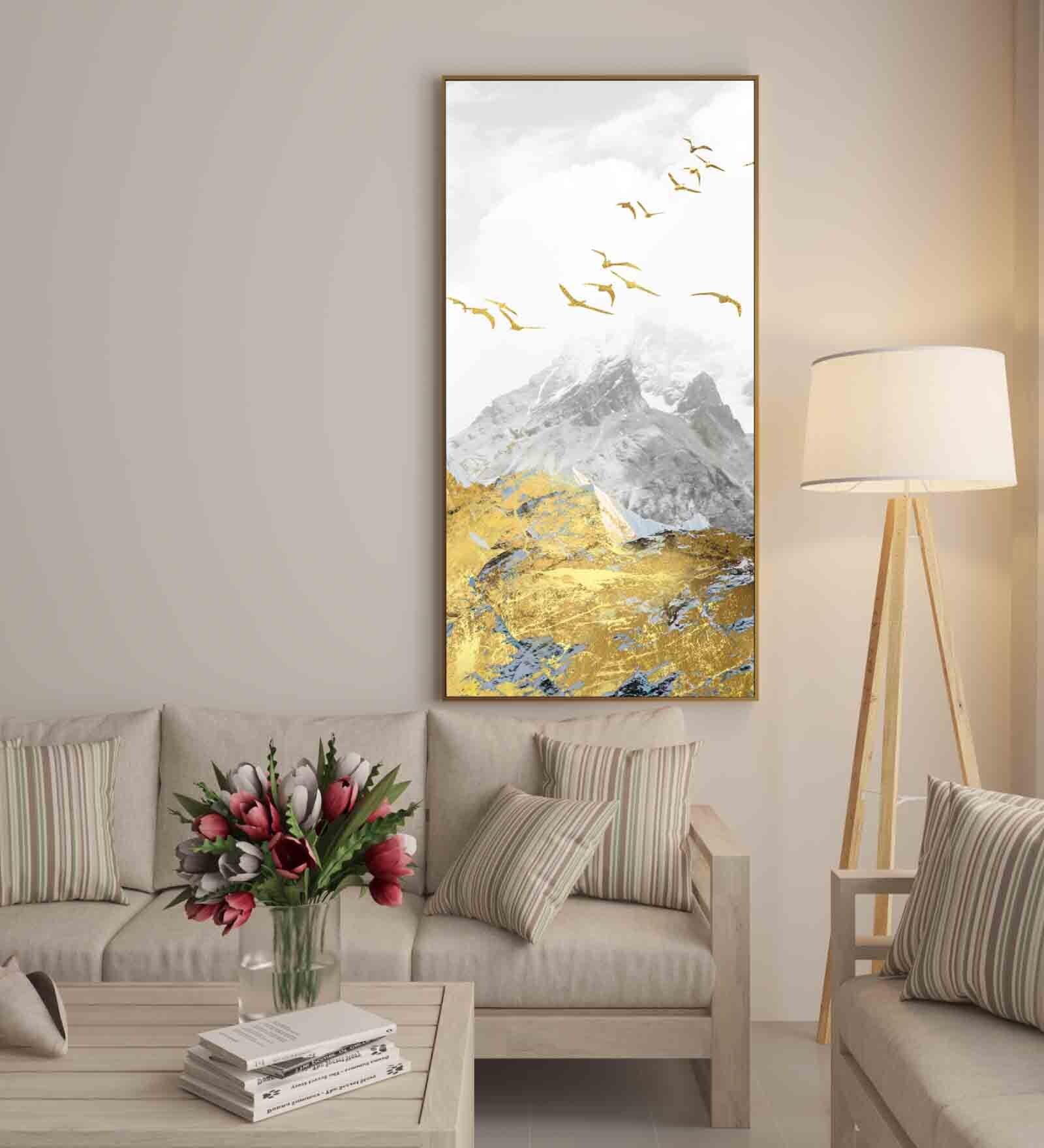 Multicolour Engineered Wood Art Print