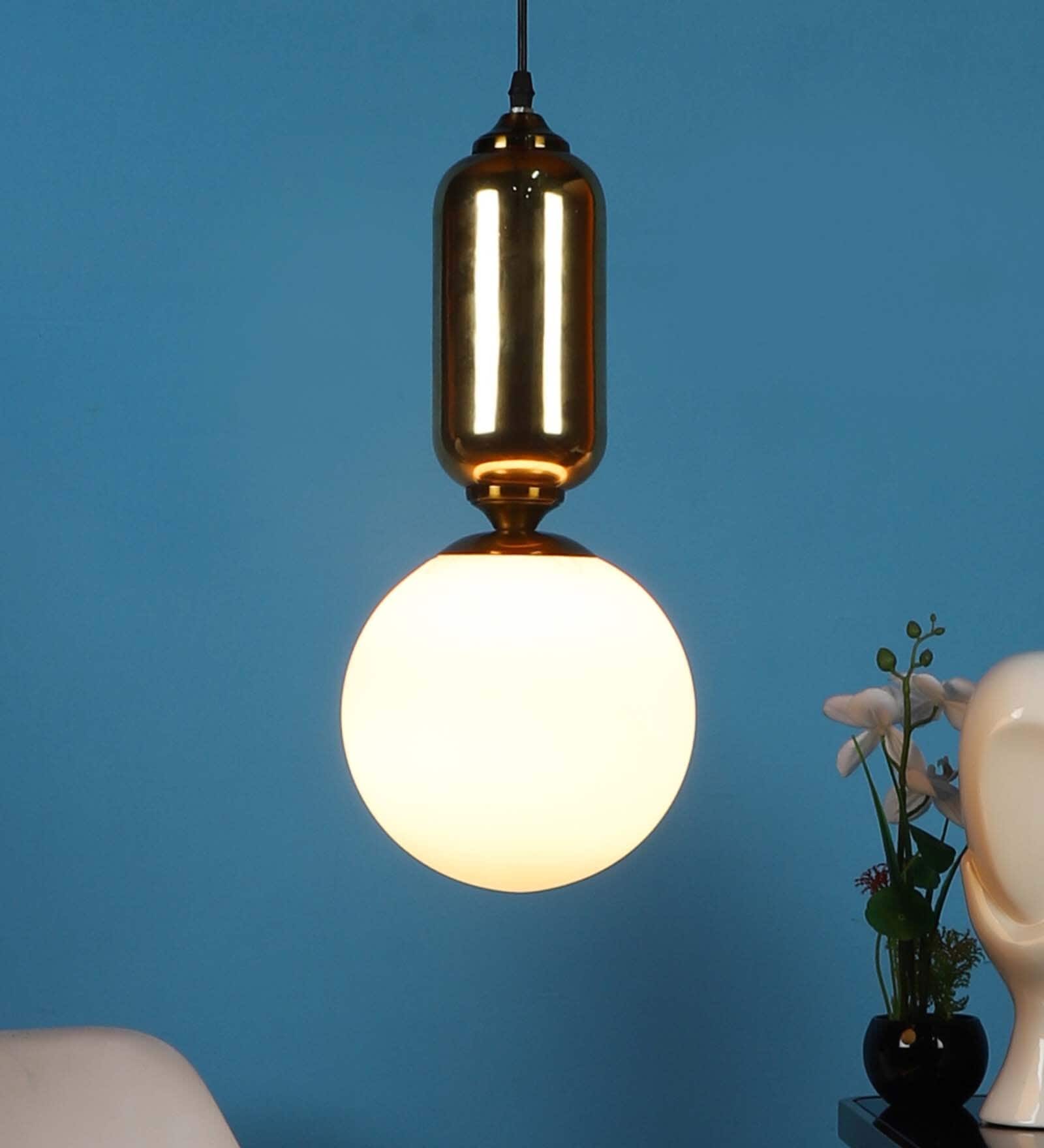 Yuca Gold Iron Hanging Light