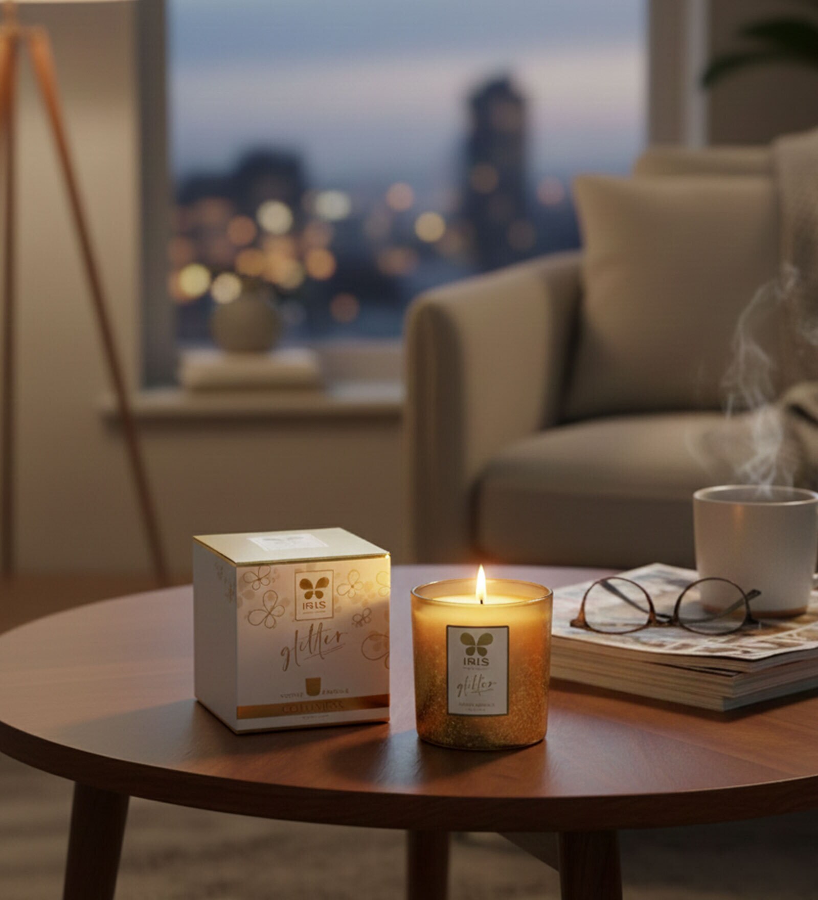 Gold Glass Votive Single Pack