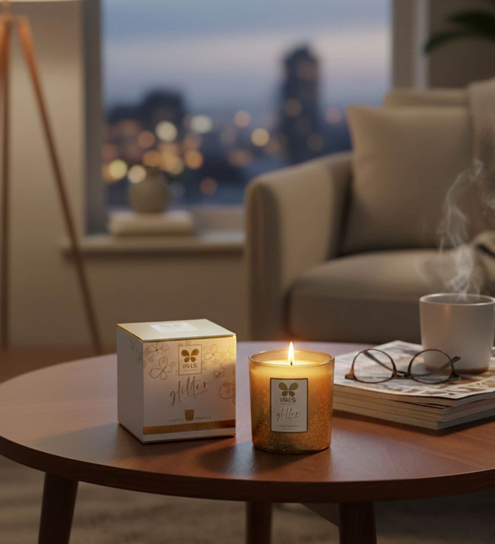 Gold Glass Votive Single Pack