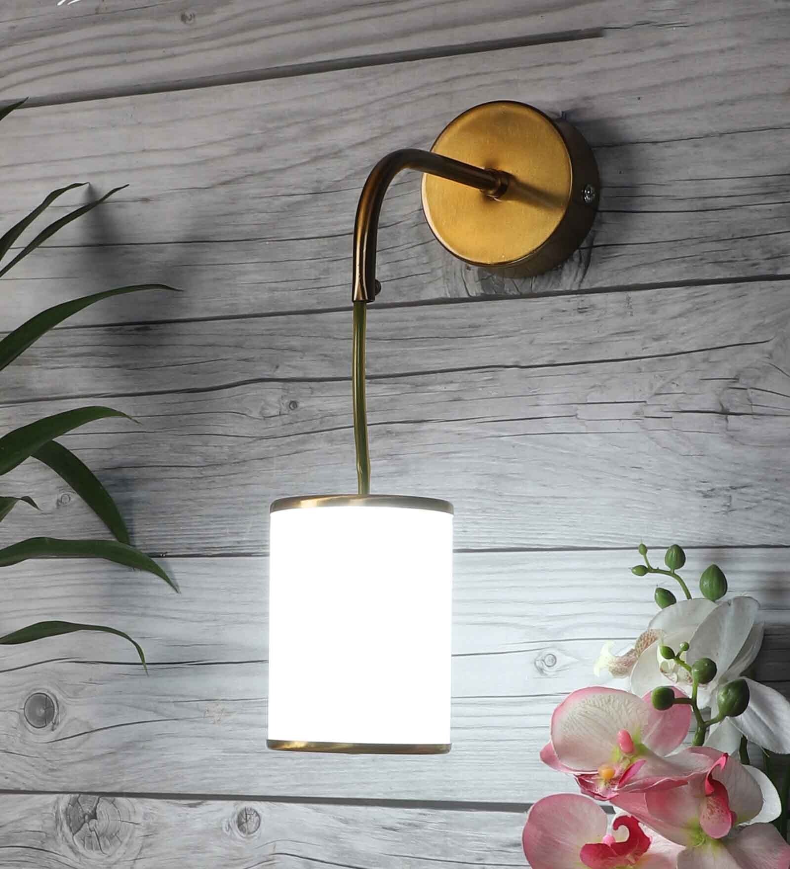 Gold Iron 9 Watt LED Outdoor Wall Light