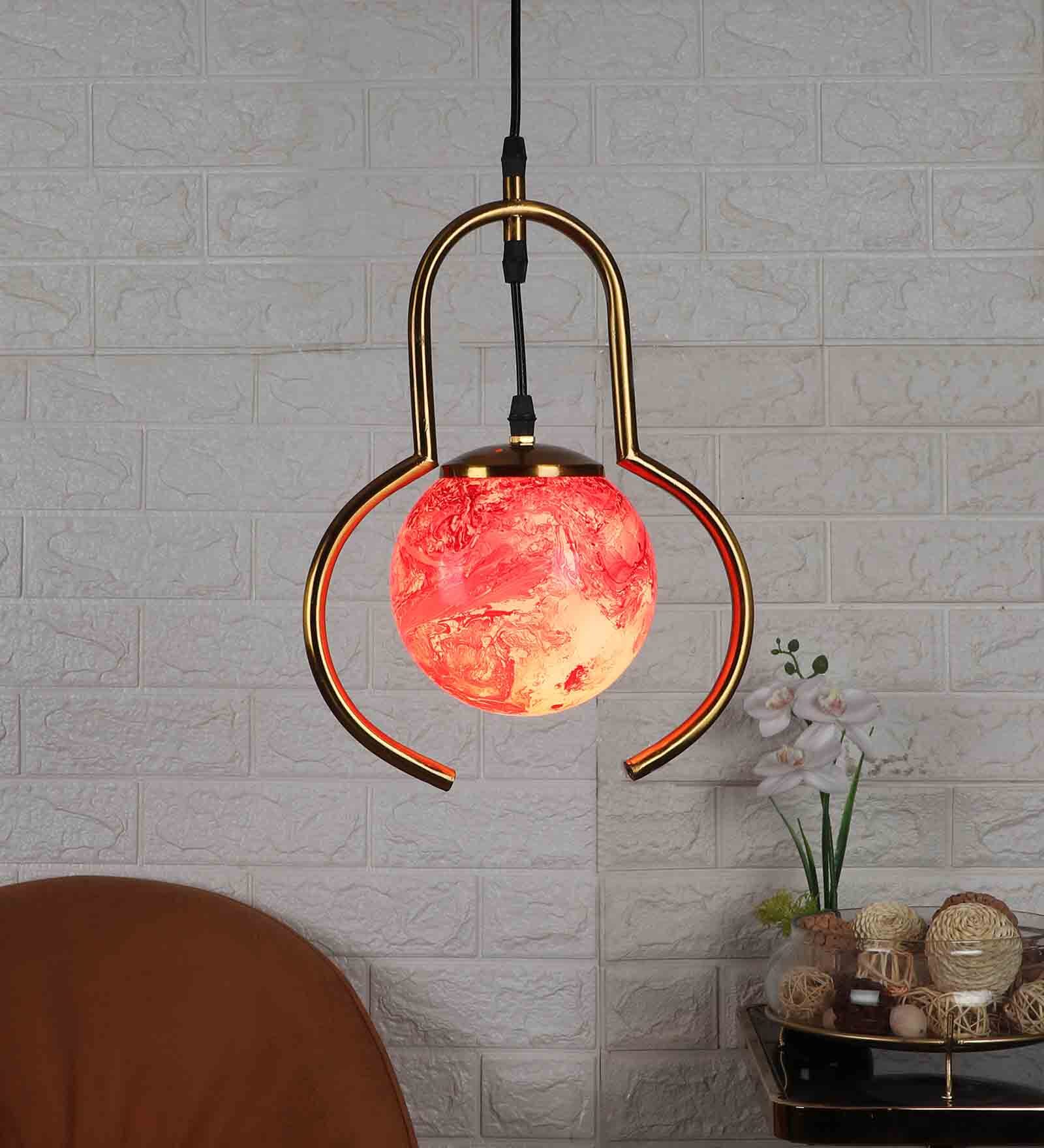 Naxos Gold Iron Hanging Light