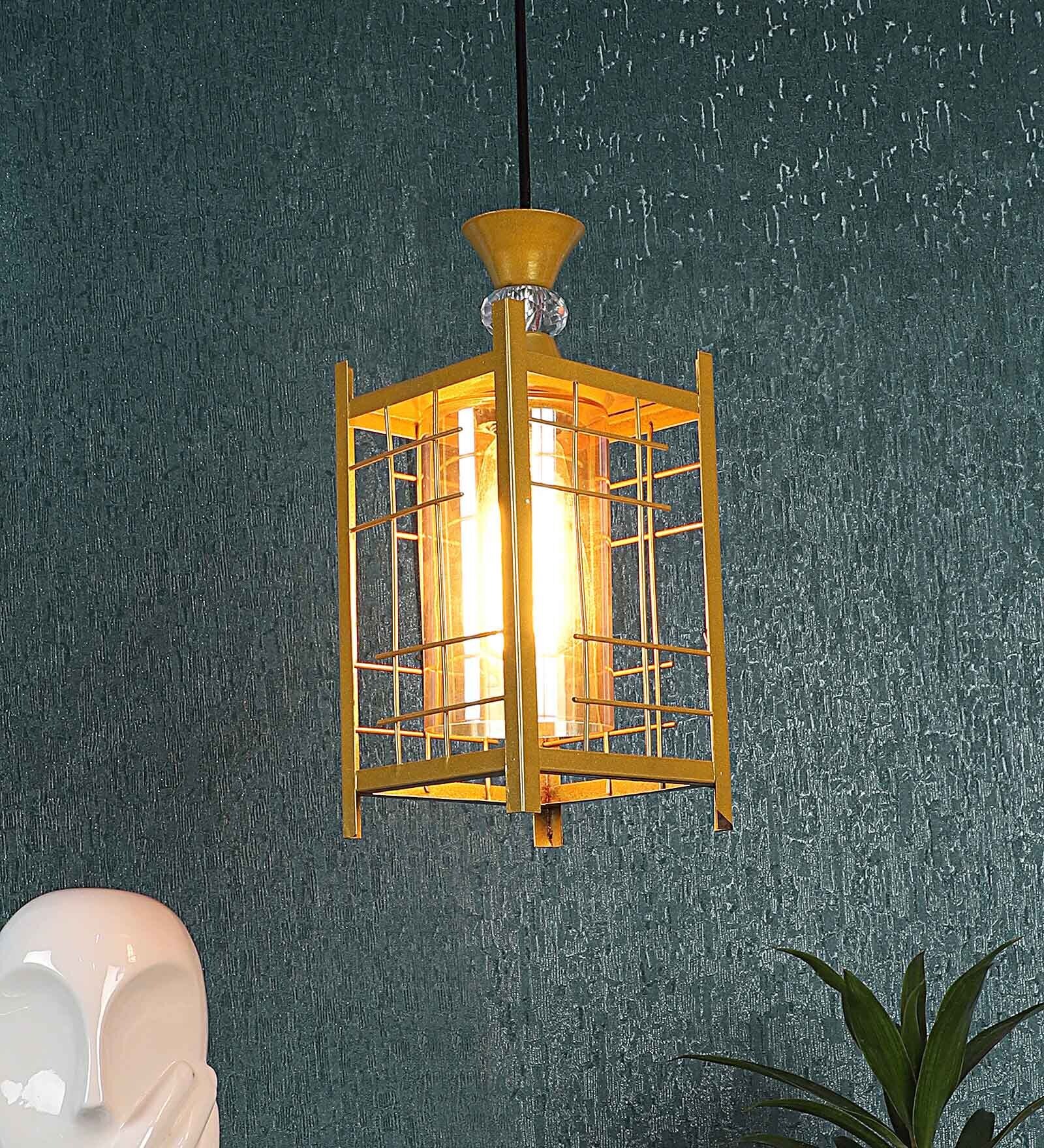 Gold Iron Hanging Light