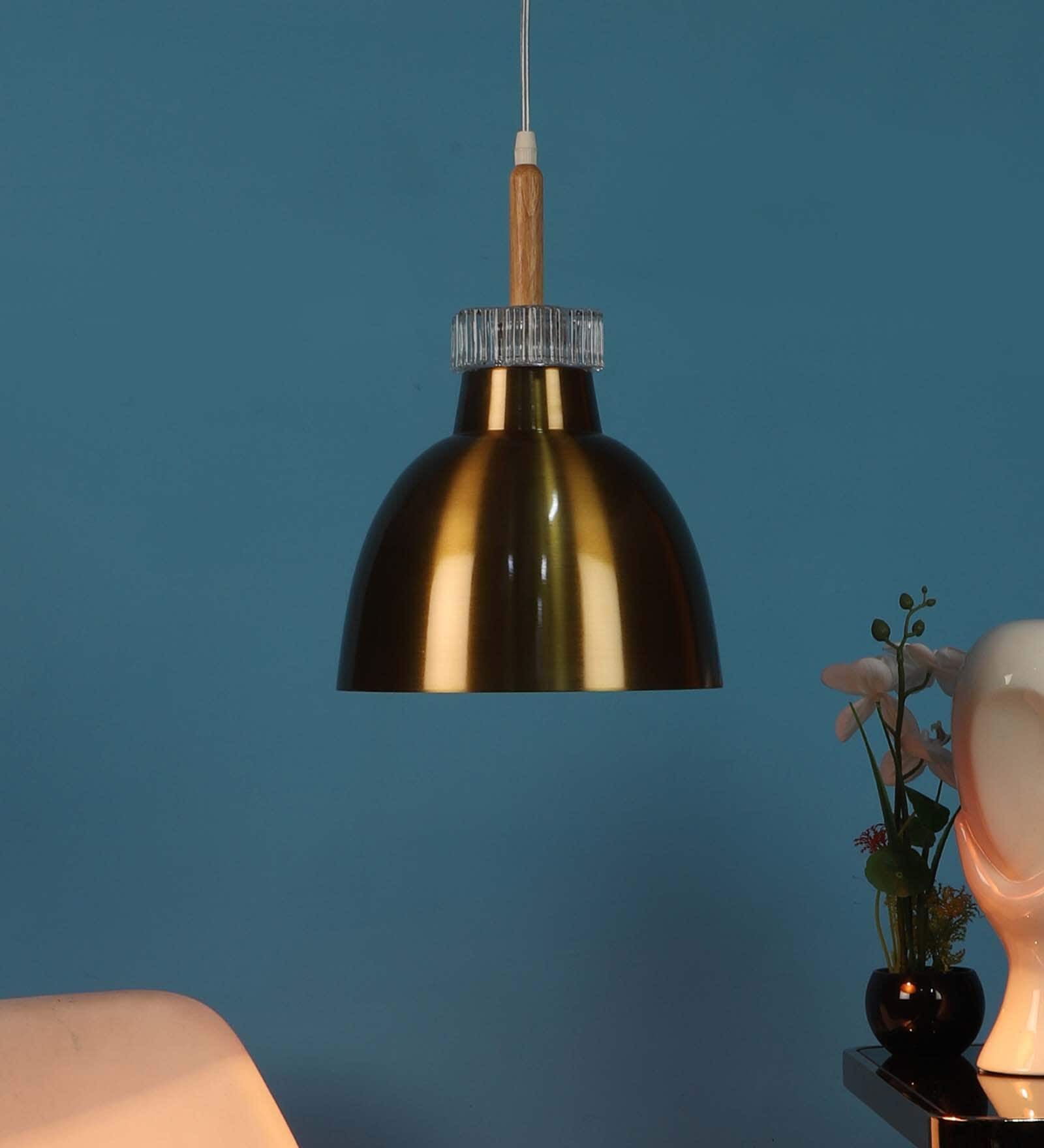 Nayla Gold Iron Hanging Light
