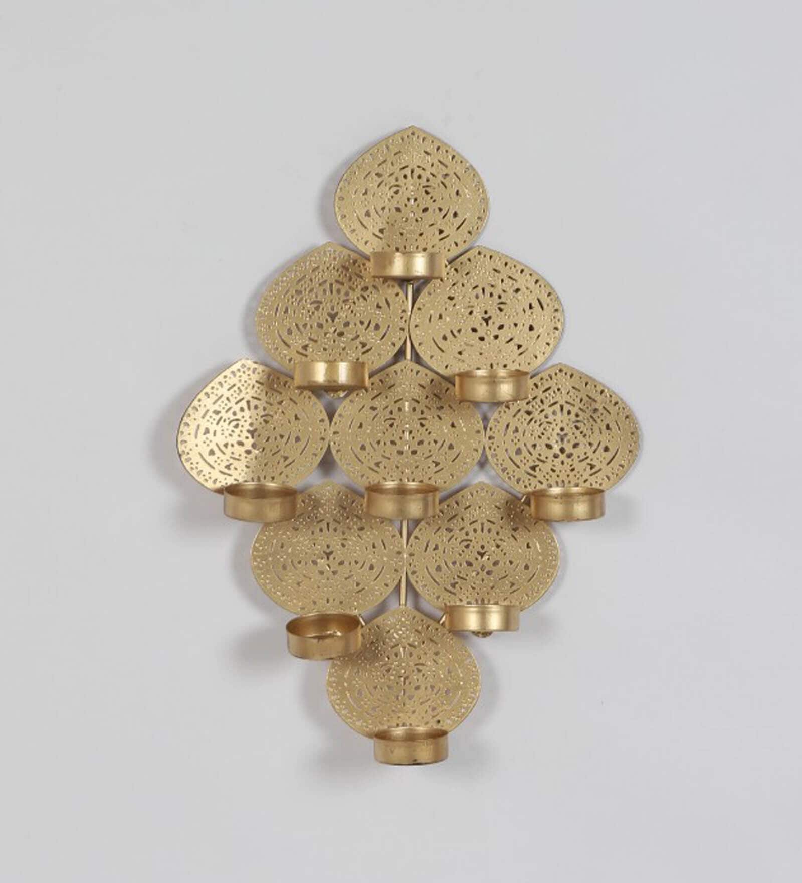 Hanging 9 Leaf Tealight Holder
