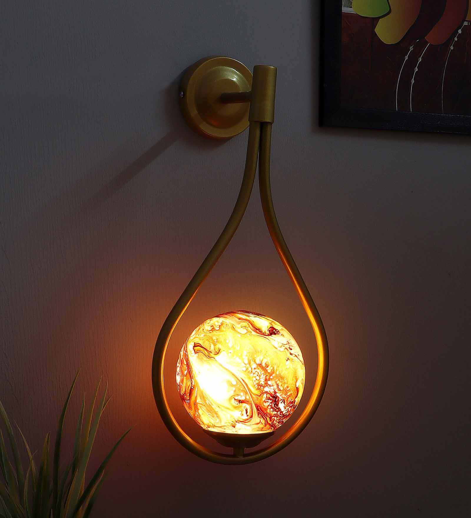 Henry Gold Iron Wall Sconces