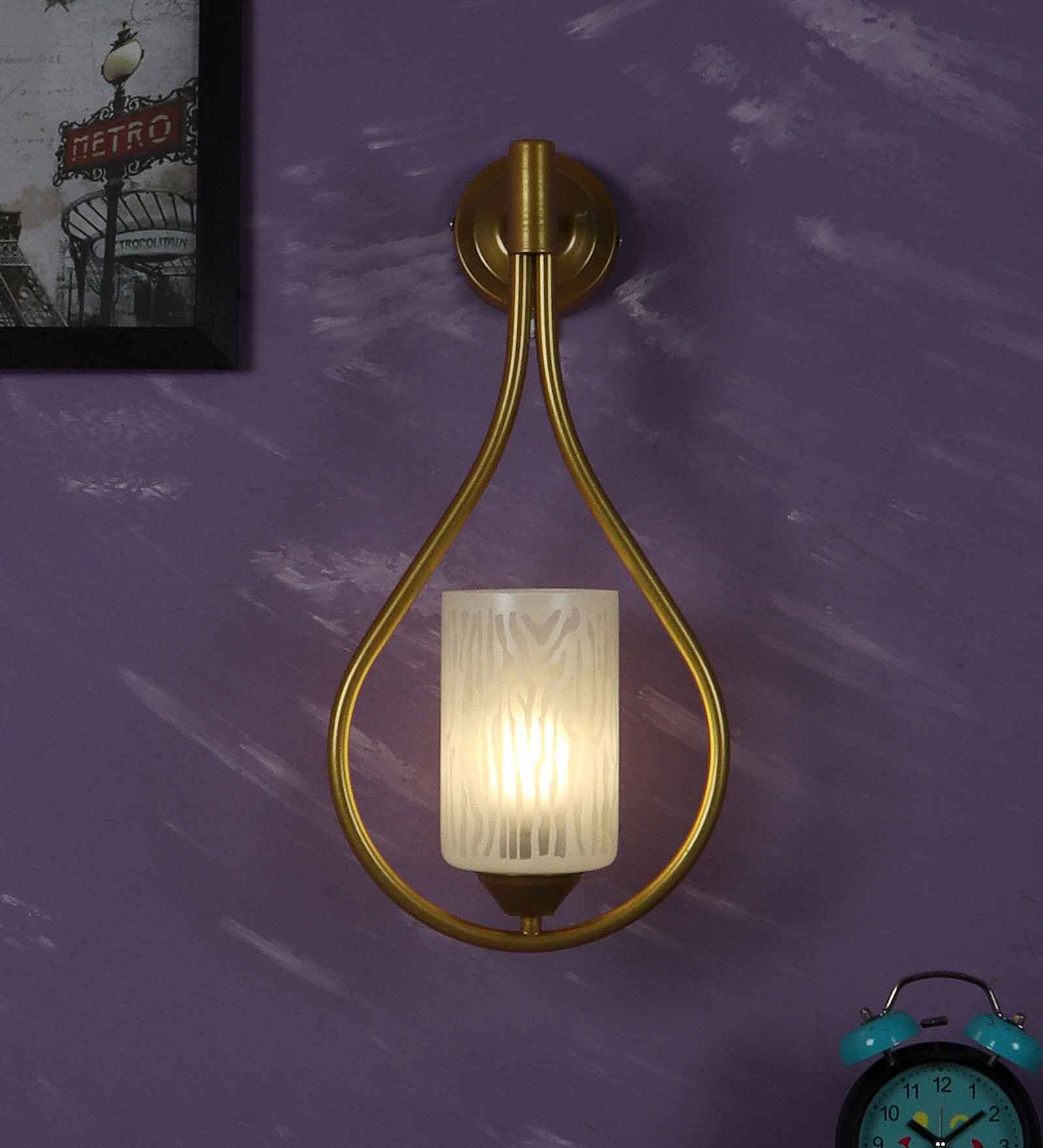 Trapzo Gold Iron Wall Sconces