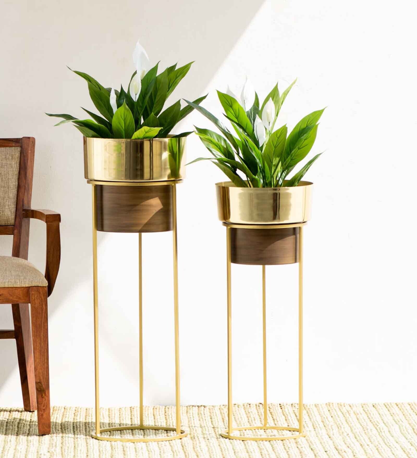 Gold Isabella Planter Set Of 2