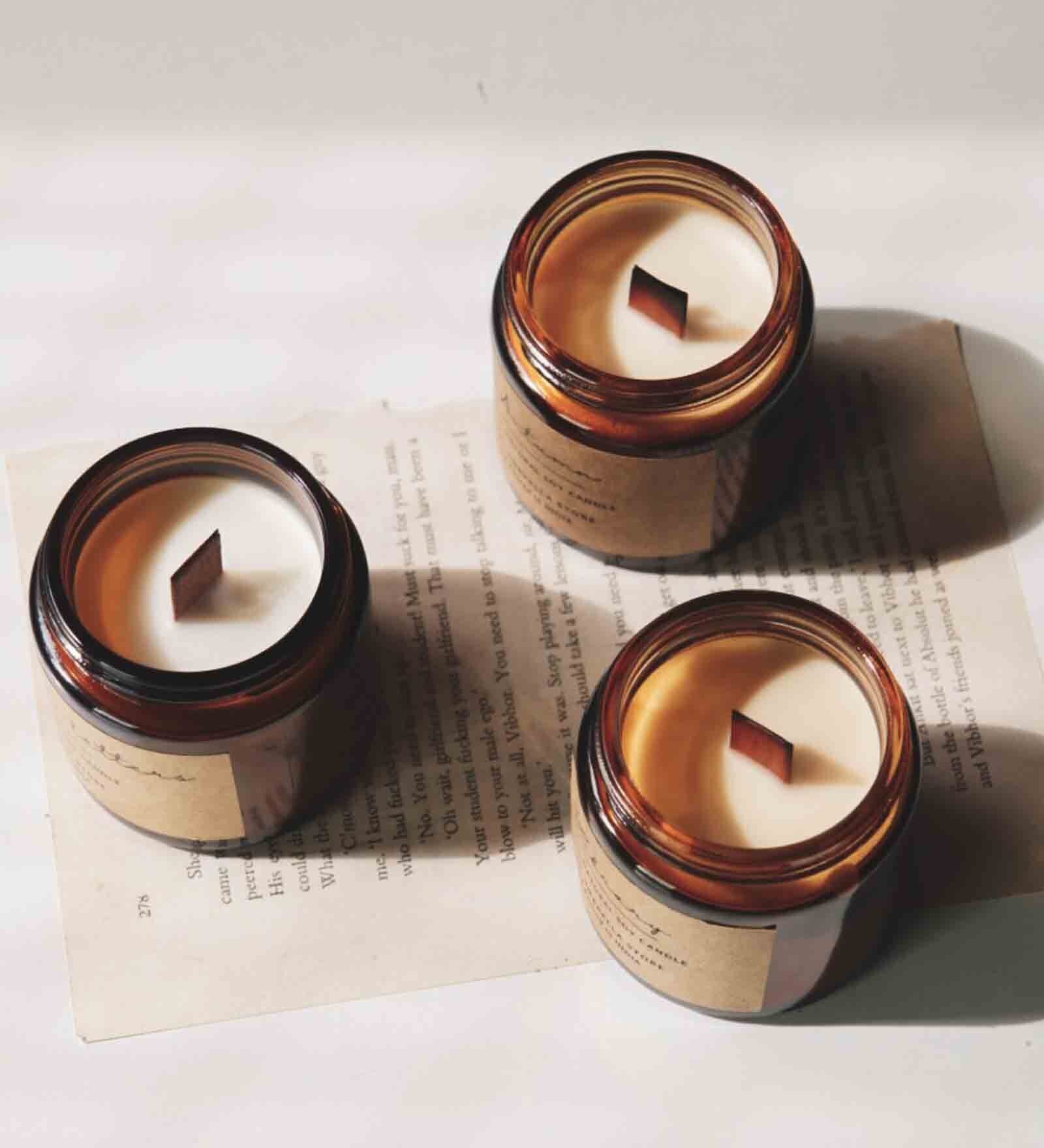 Buy Gold Luxury Soy Wax Set Of 3 Scented Jar Candle at 23% OFF by The ...