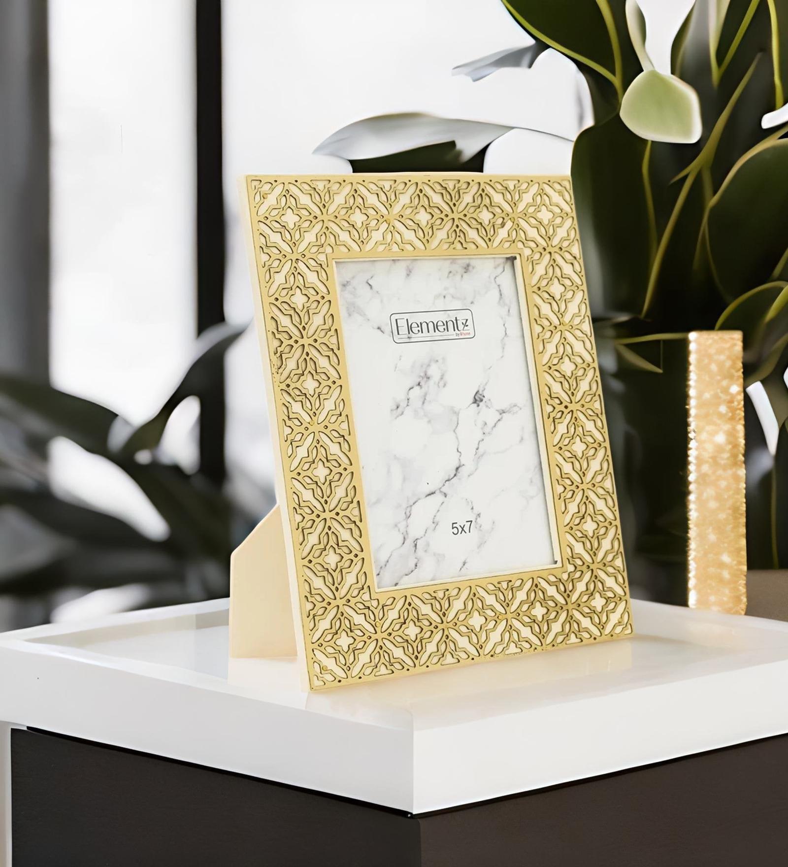 Gold Engineered Wood Photo Frames