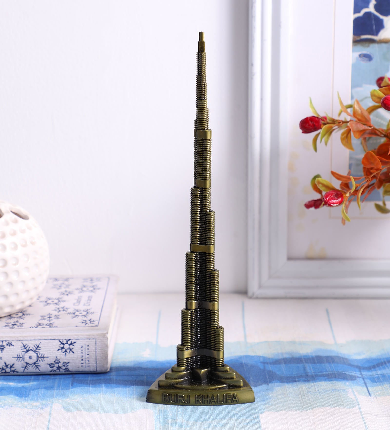 Gold Metal Burj Kahlifa Miniature 10 Inch