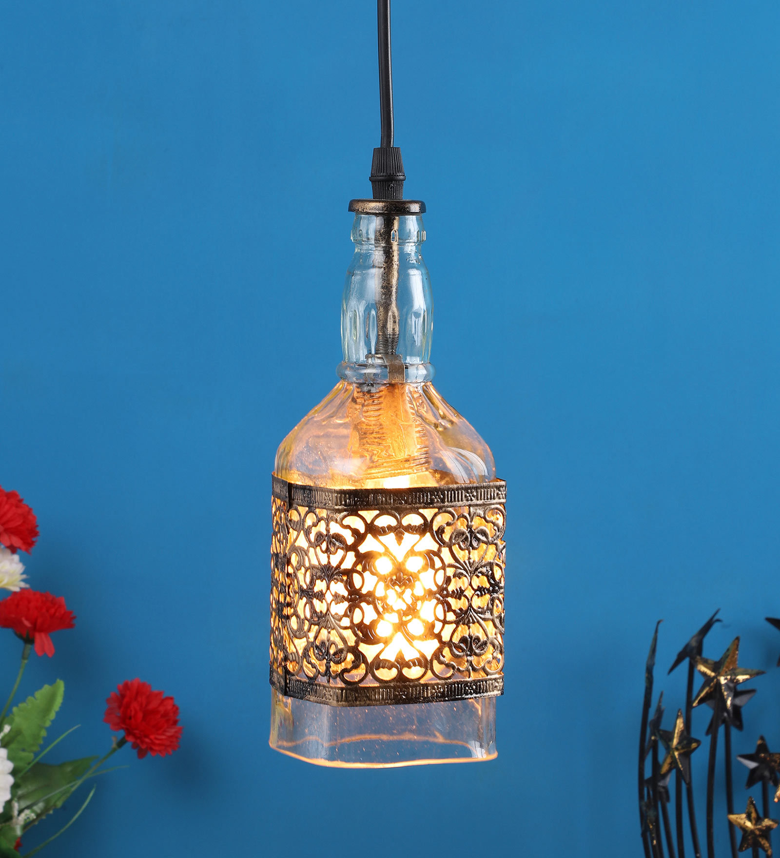 Bunsen Gold Metal Hanging Light