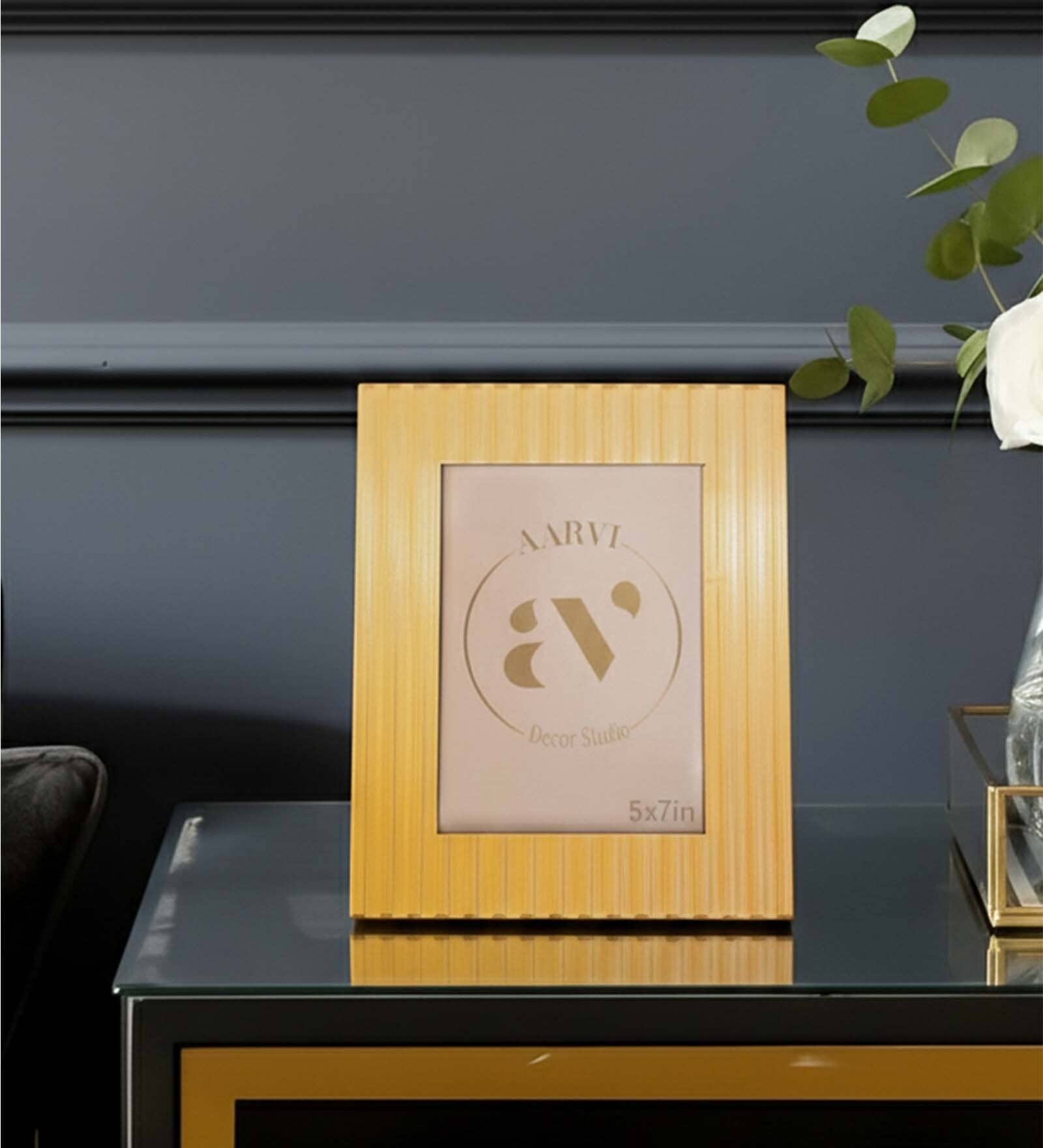 Gold Metal Royal Wall And Tabletop Photo Frame 5X7Inches