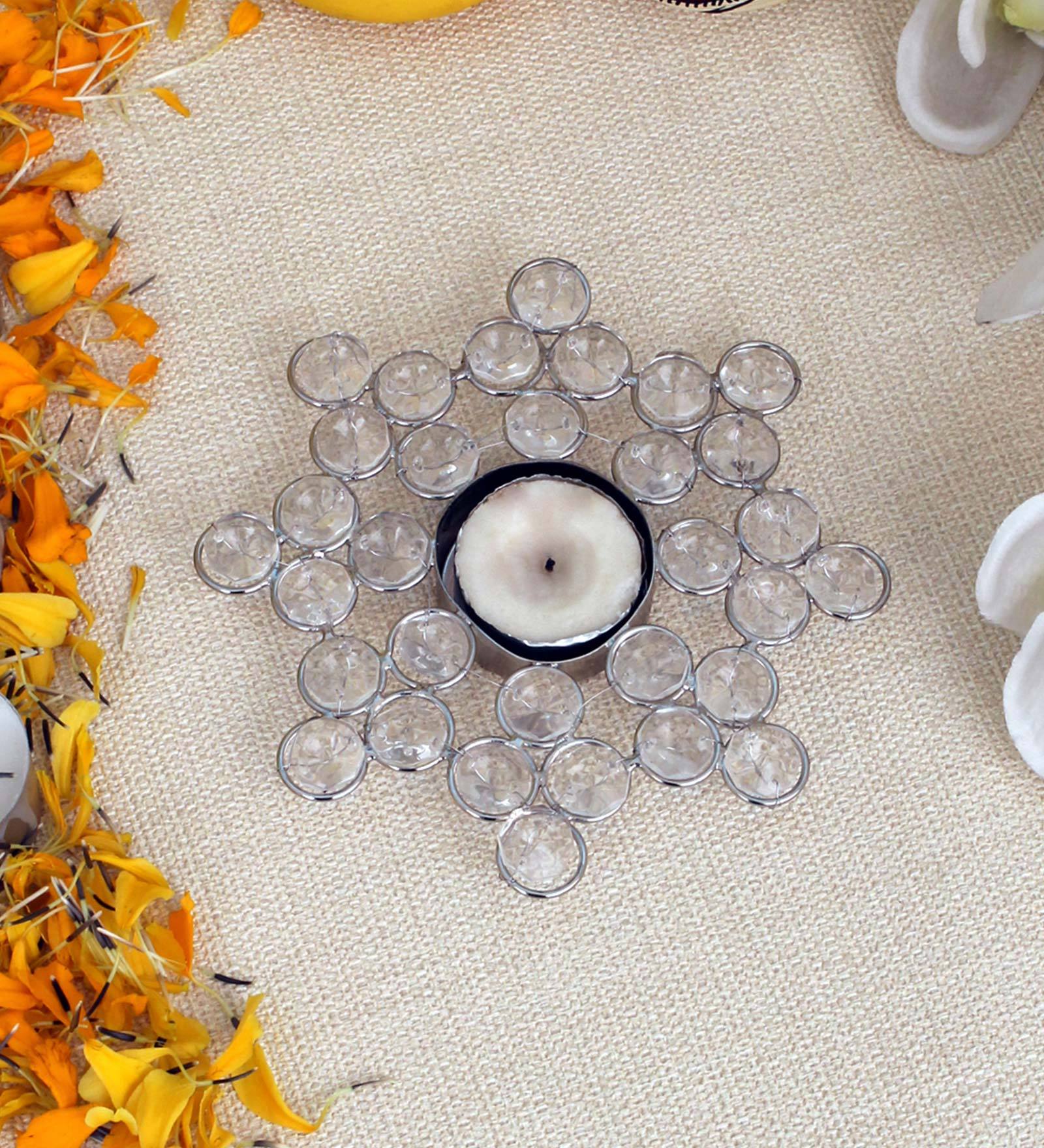 Gold Metal Table Tea Light Holder