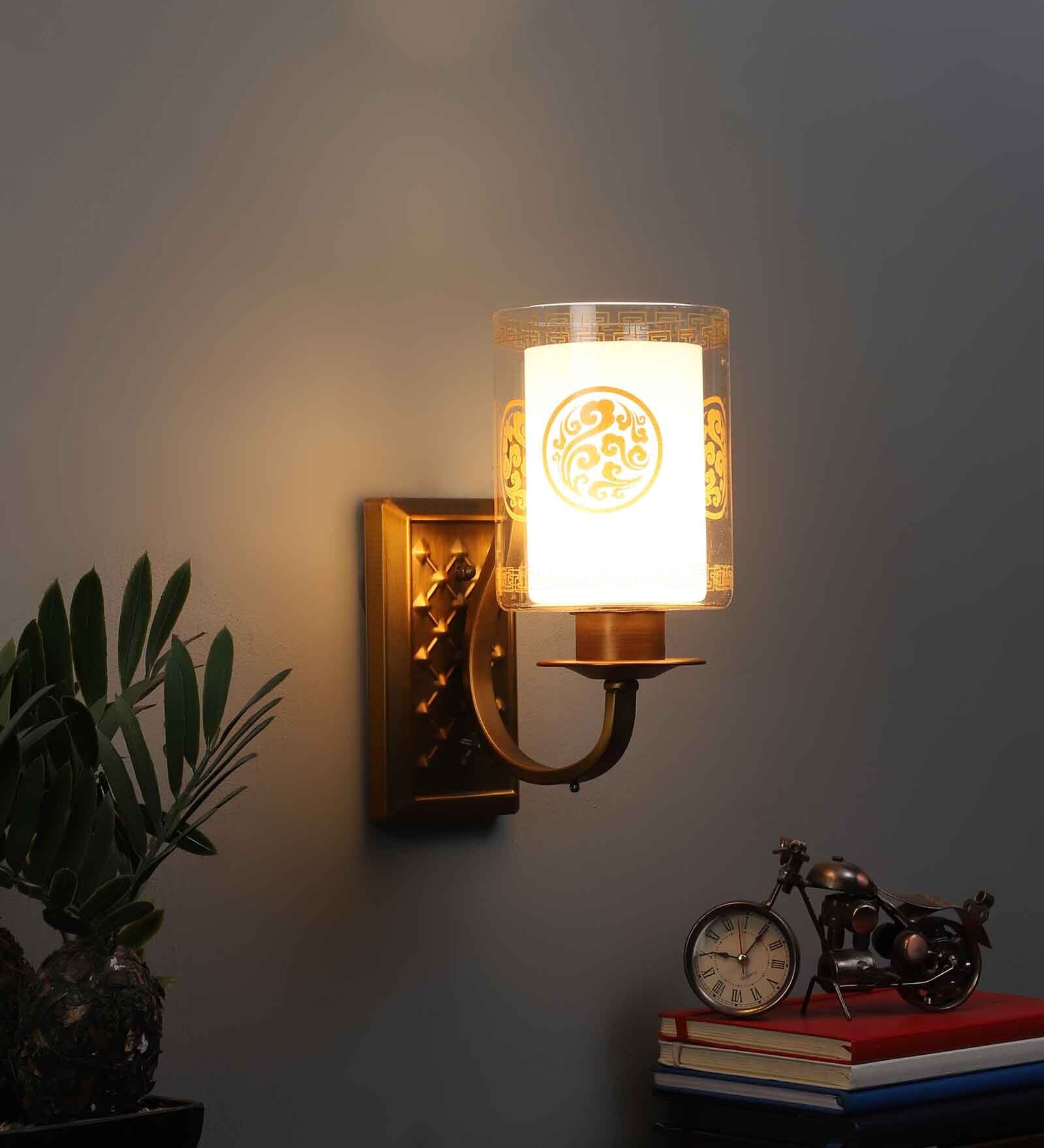 Buy Gold Metal Wall Light By Eliante By Jainsons Lights at 55 OFF by