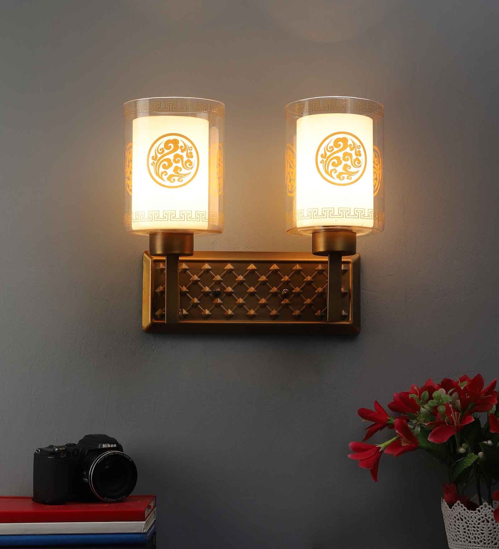 Buy Gold Metal Wall Light By Eliante By Jainsons Lights at 53 OFF by