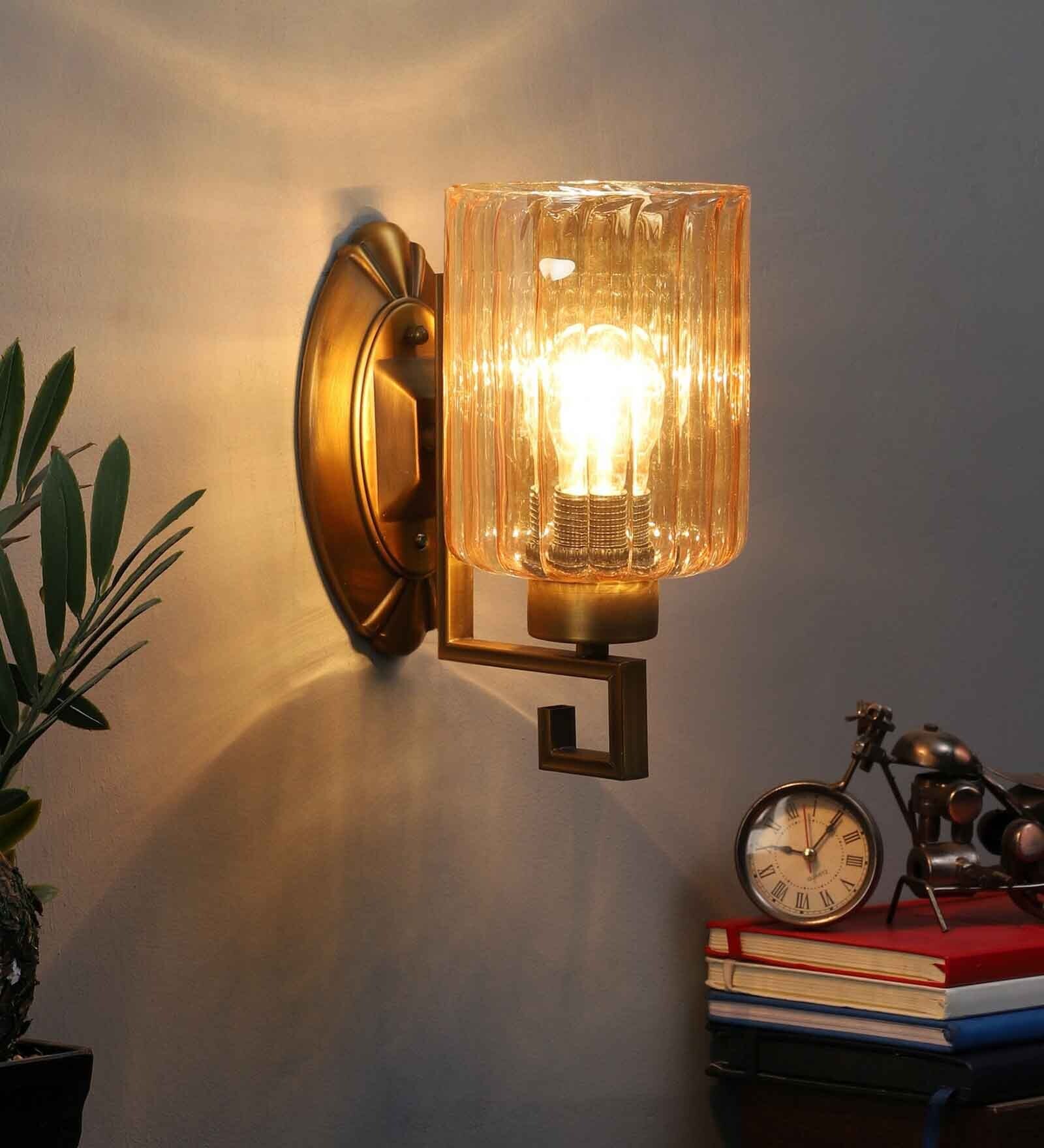 Buy Gold Metal Wall Light By Eliante By Jainsons Lights at 54 OFF by