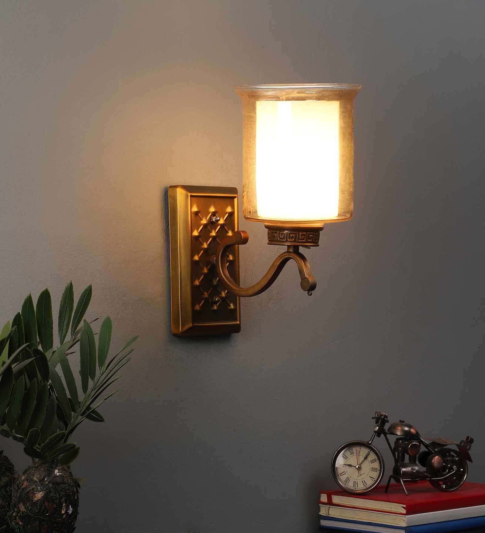 Buy Gold Metal Wall Light By Eliante By Jainsons Lights at 49 OFF by