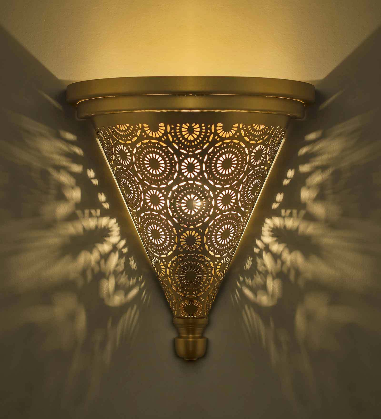 Orlando Gold Metal Wall Sconces