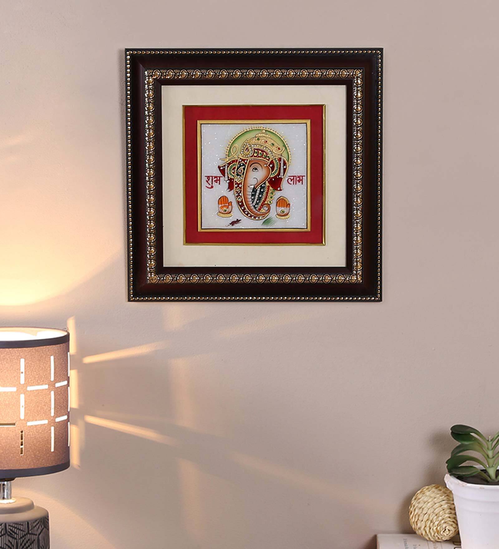 Gold Painted Lord Ganesh Hanging