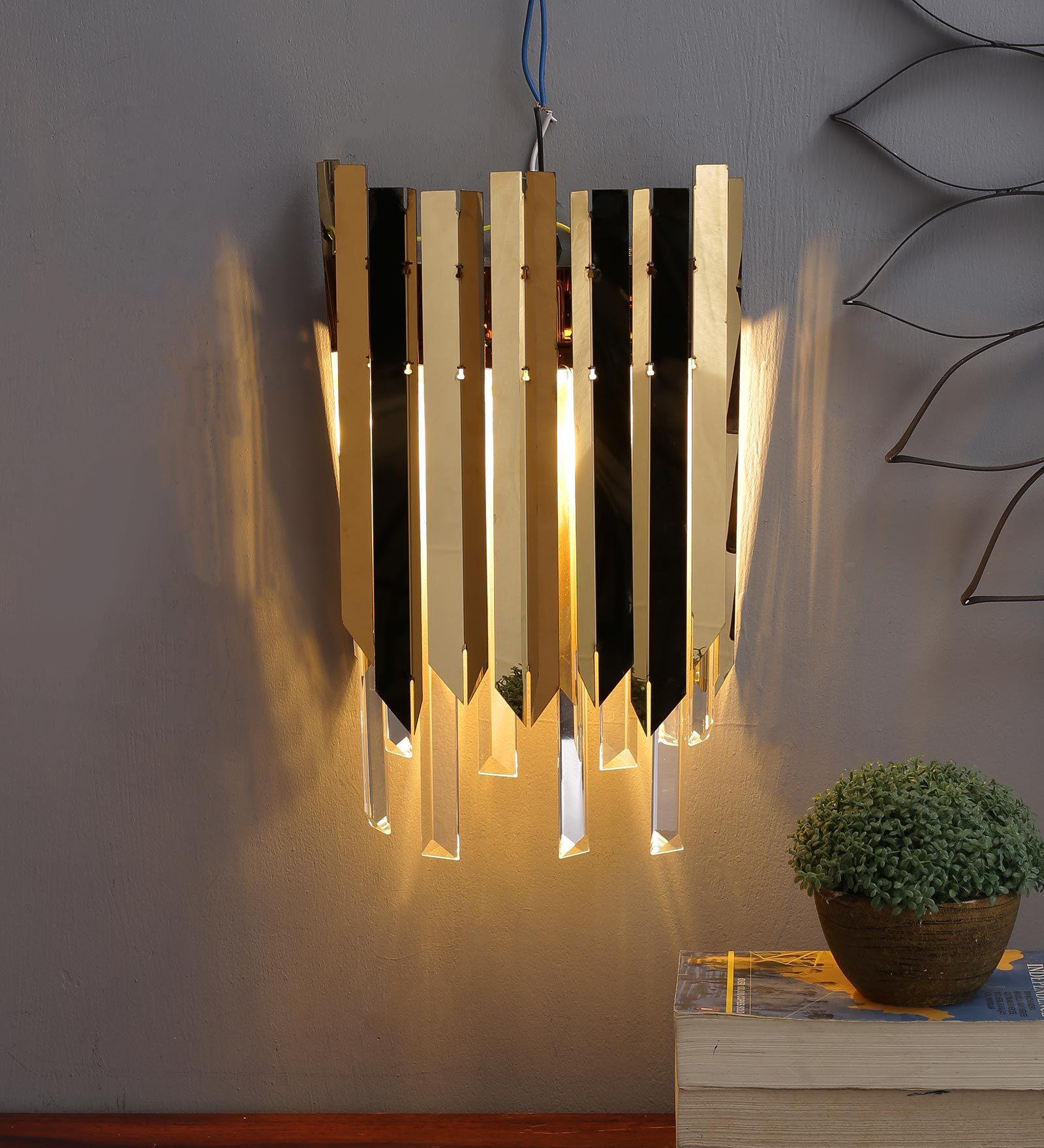 Kiana Gold Metal Wall Sconces