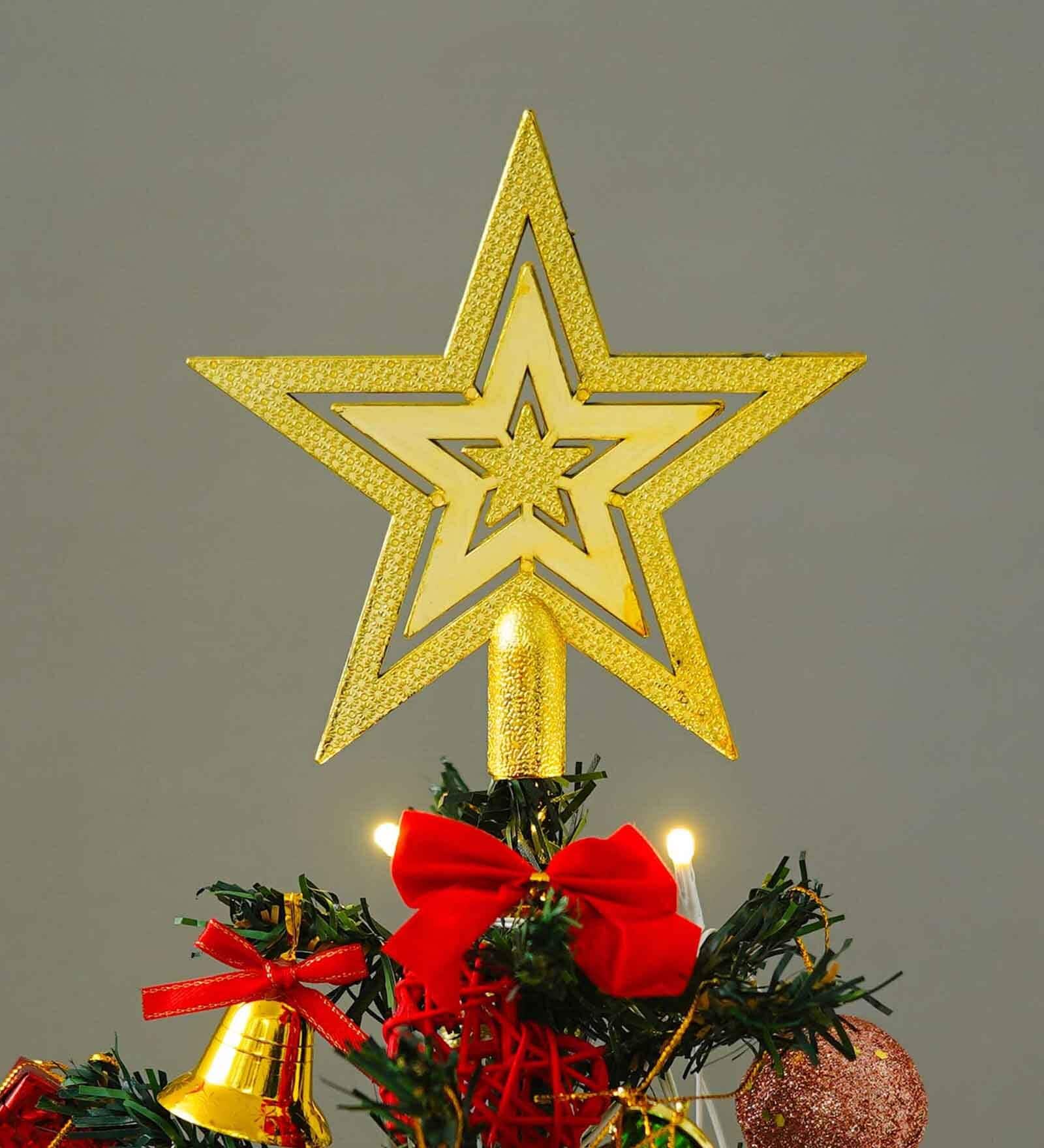 Gold Wood Christmas Star