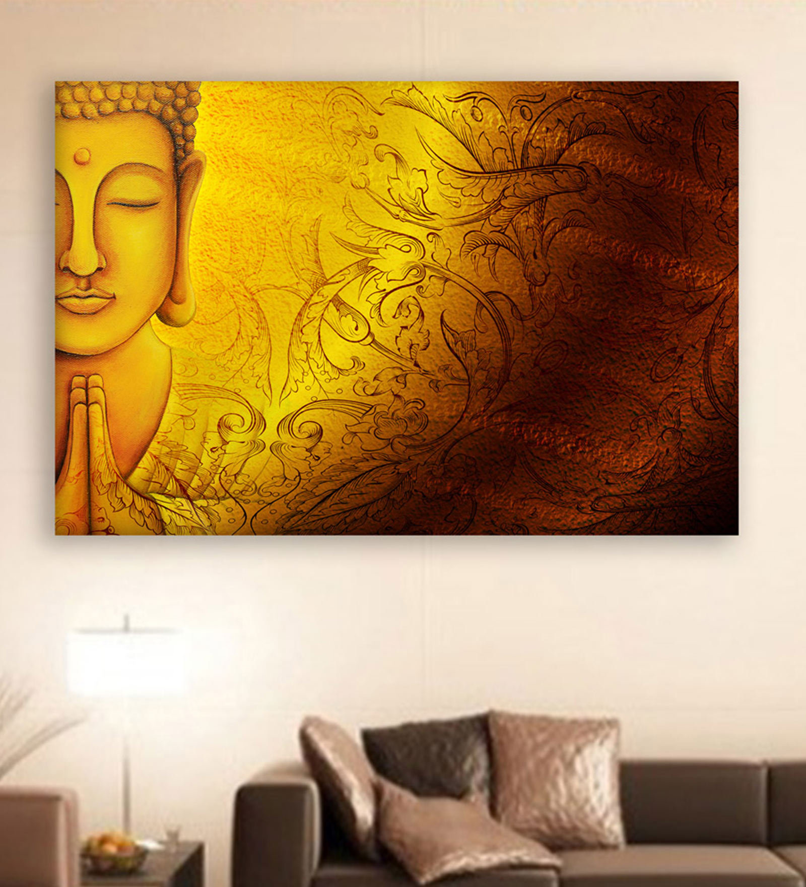 Fine Gold Canvas Framed Spiritual Art Print