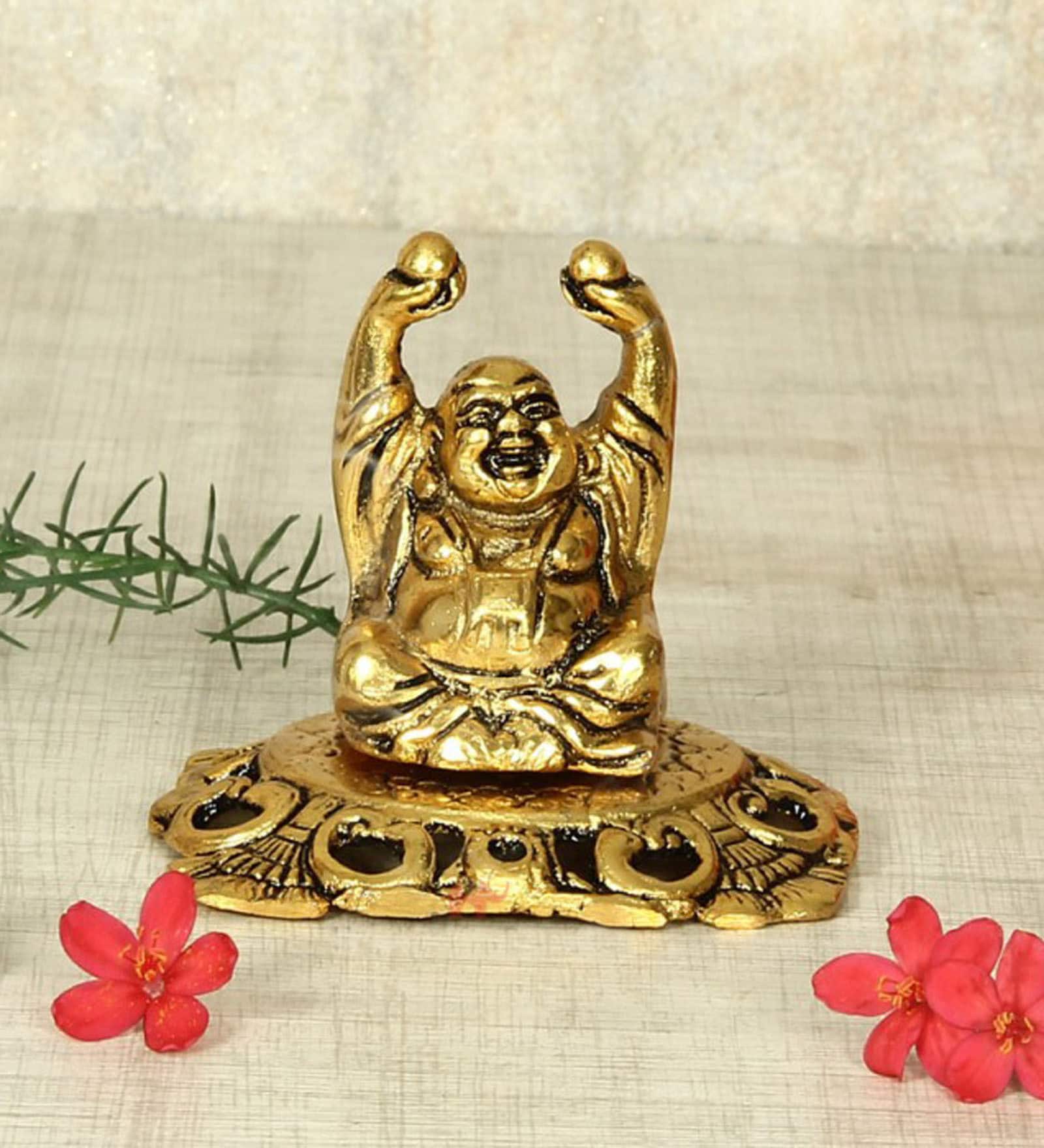Golden Aluminium God Idol