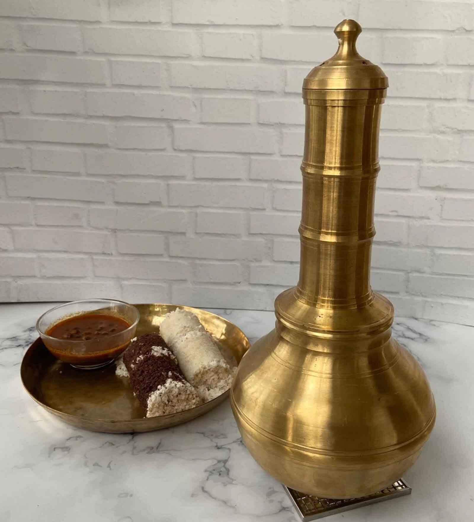 Esteban Gold Bronze Puttu Maker