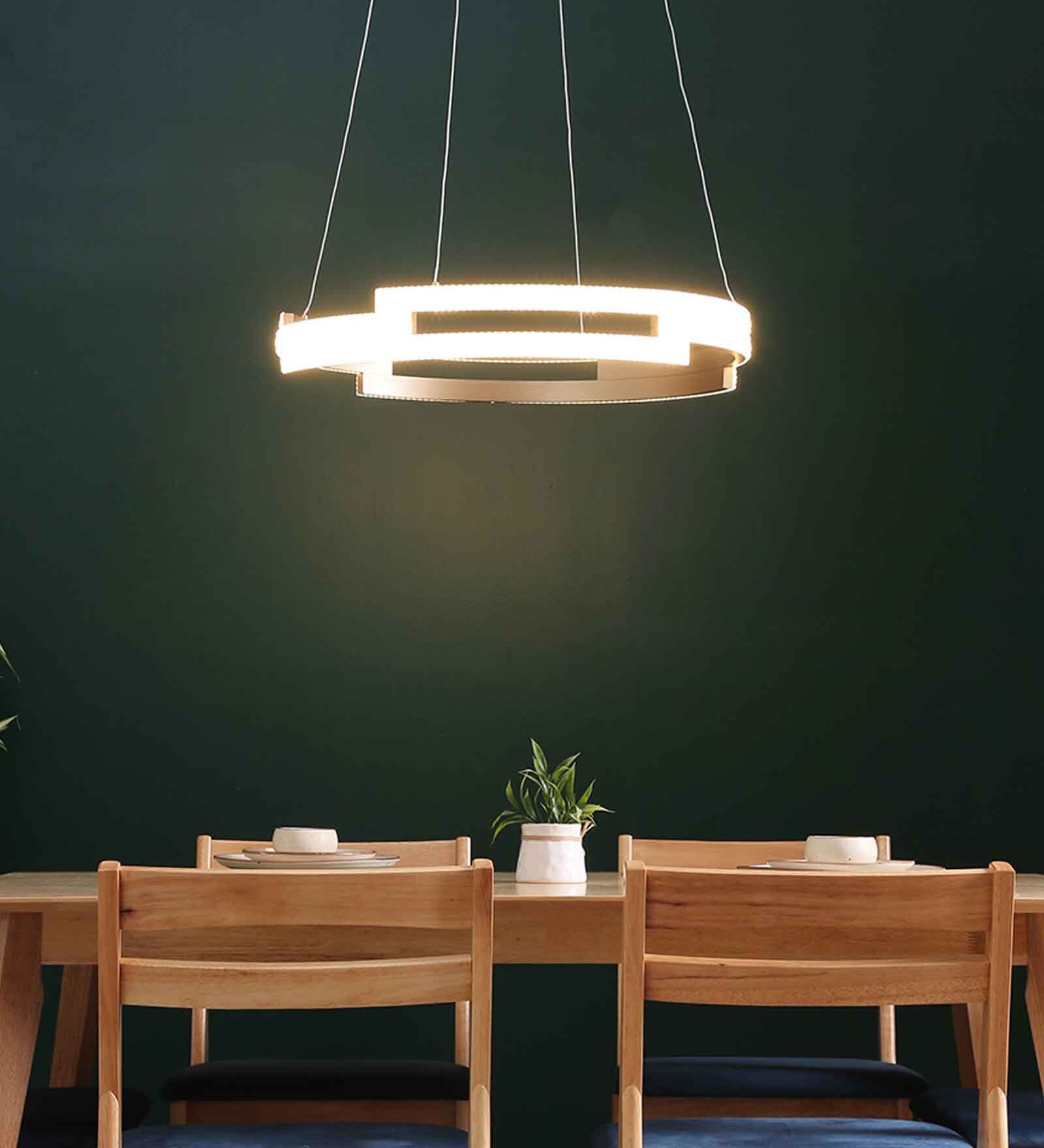 Fabricio Gold Aluminium LED Ceiling Lights
