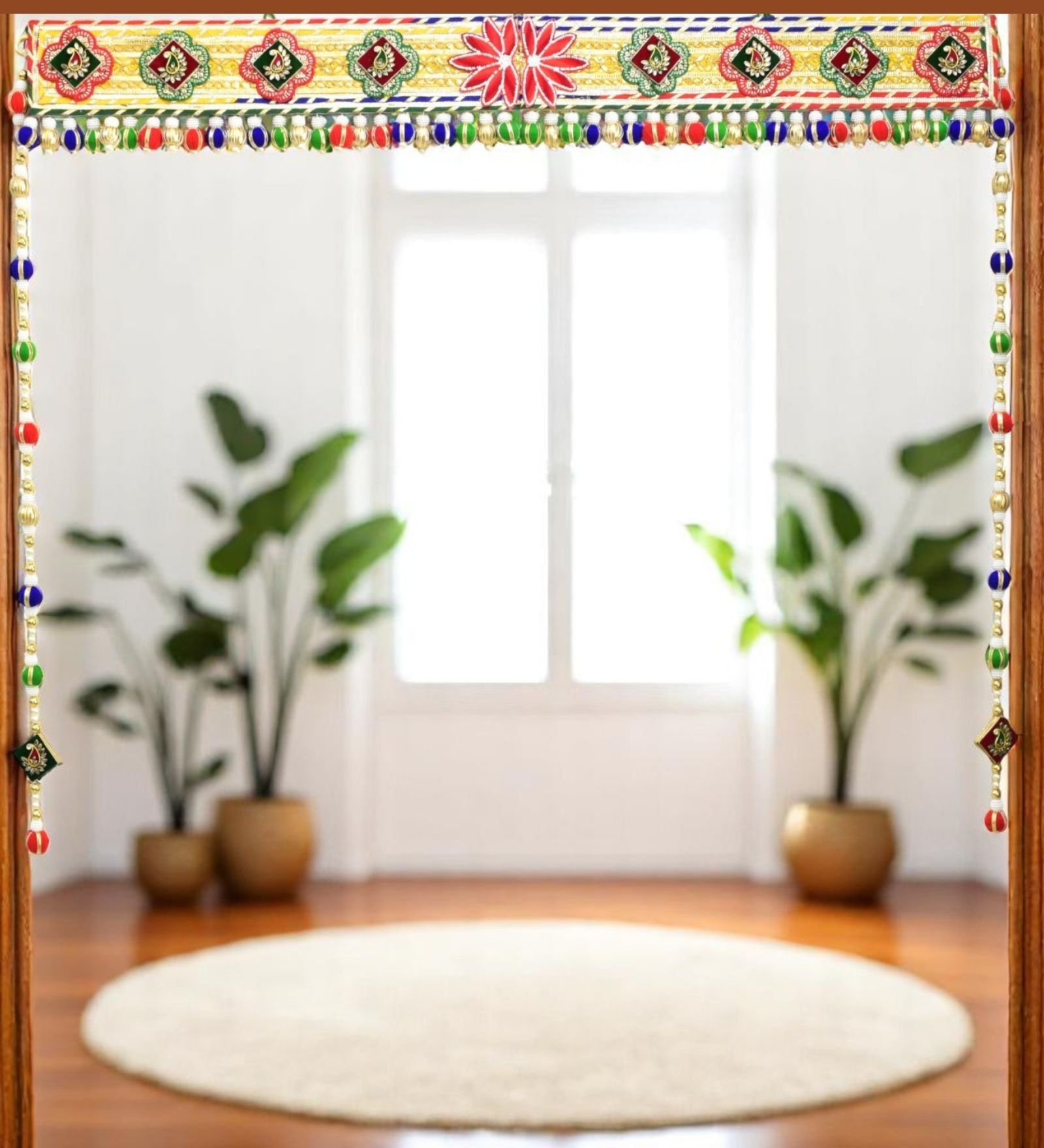 Golden Festive Bloom Toran