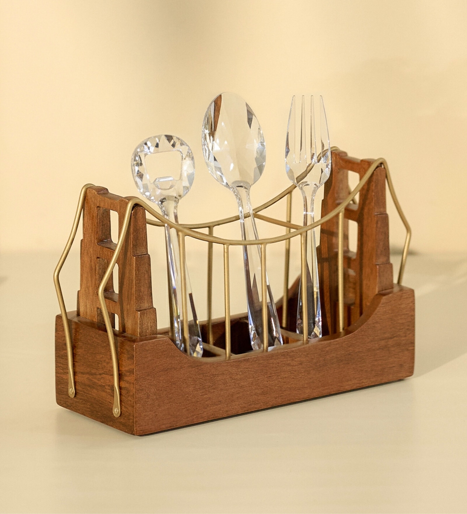 Golden Gate Cutlery Holder | Spoon Holder Cutlery jar