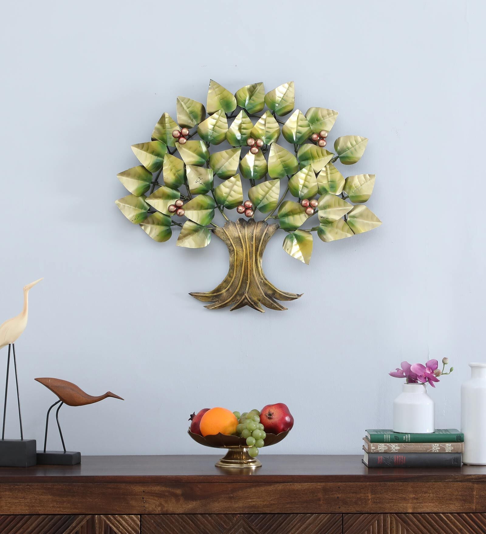 Golden Iron Tree of Life Wall Art