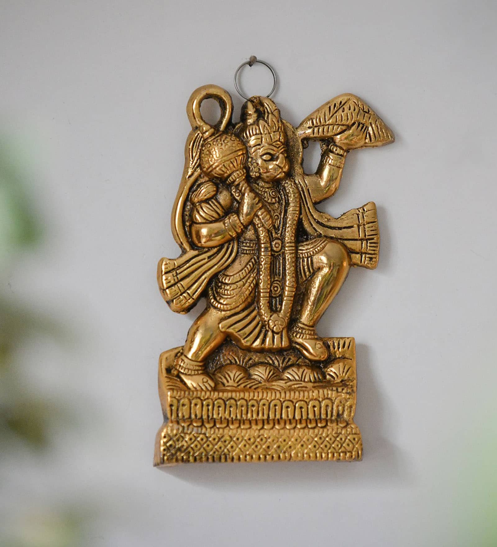 Golden Metal Lord Hanuman Idol