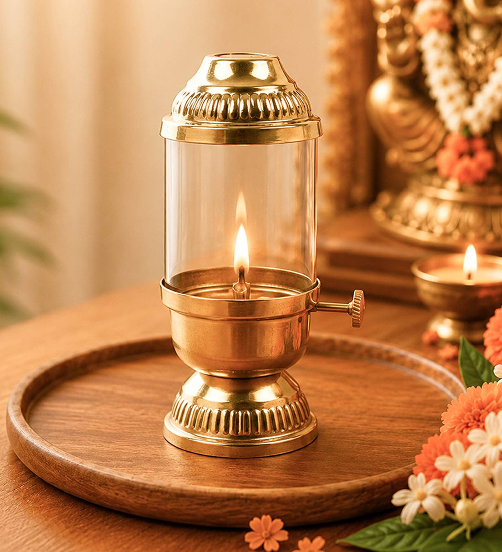 Golden Premium Akhand Diya 220ml