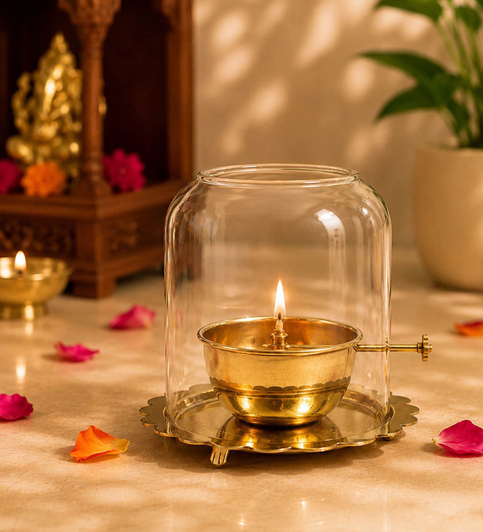 Golden Premium Akhand Jyoti Diya 250ml
