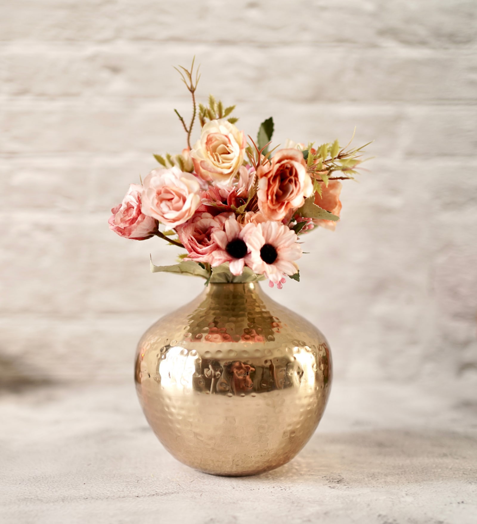 Golden Small  Metal Vase