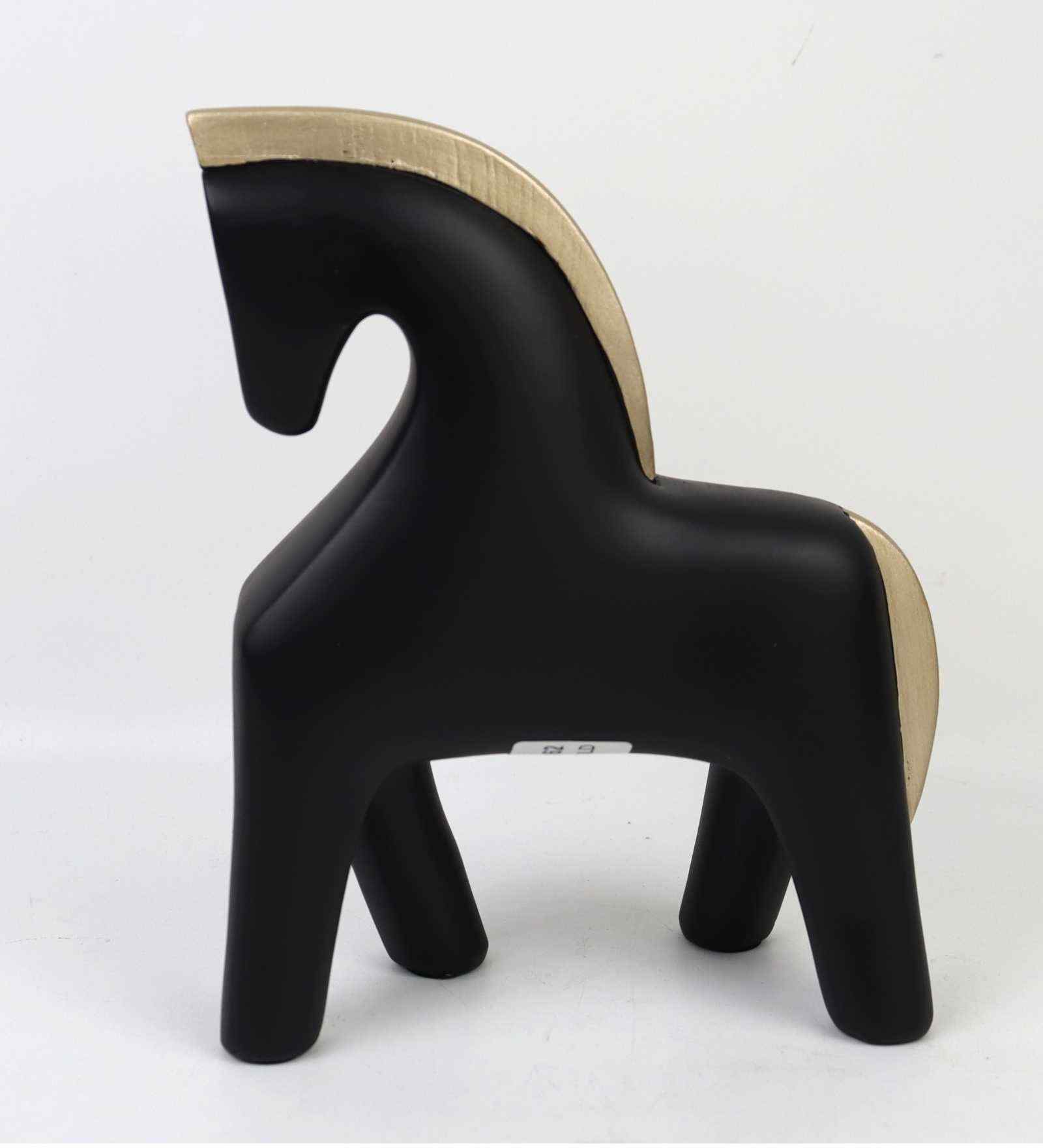 Whisper Horse Resin Artifact (Black & Gold)