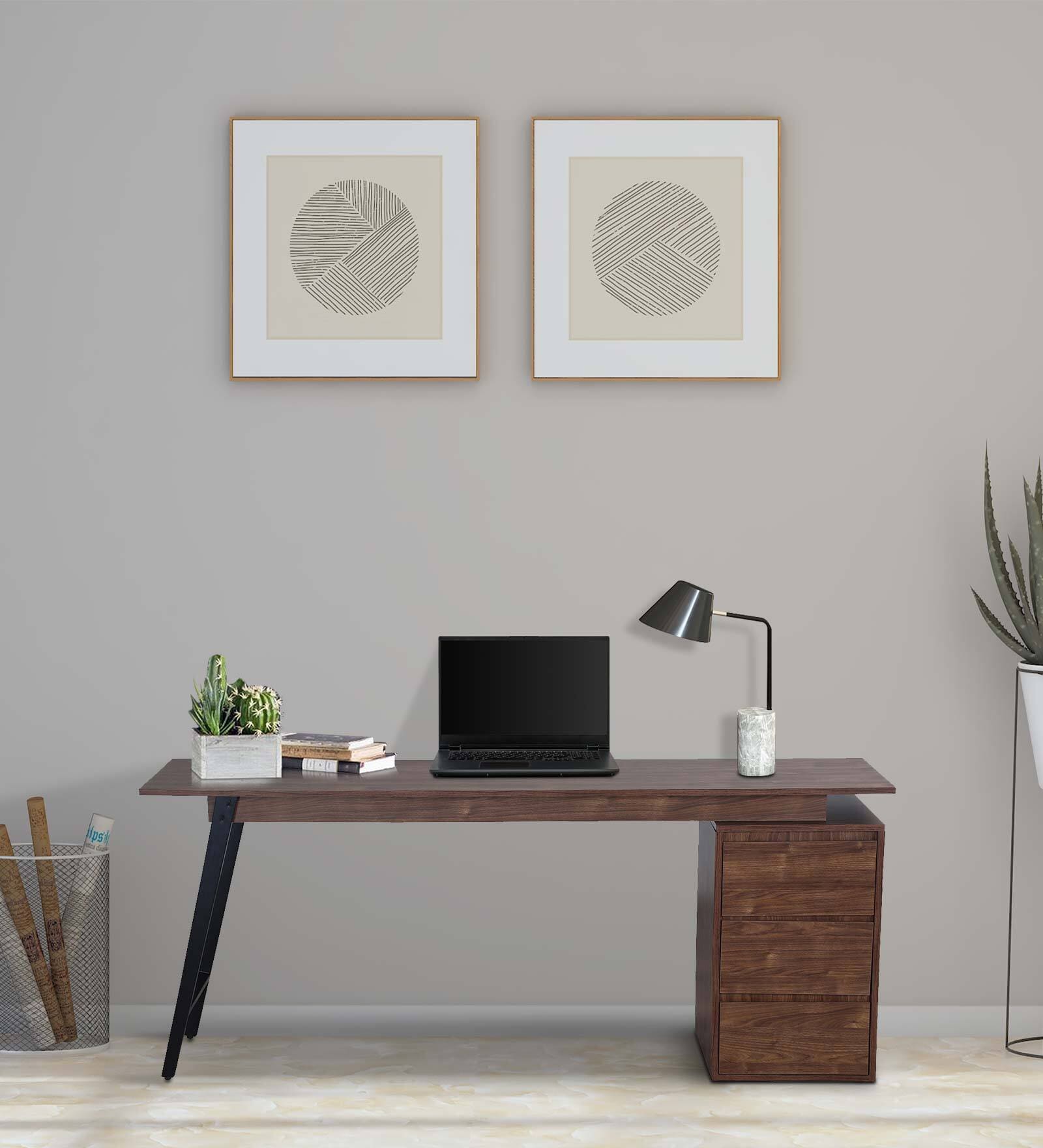 Gonzalo Writing Table In Arizona Walnut Colour