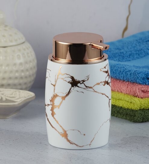 Gold 300 ml Acrylic Liquid Soap Dispenser 
