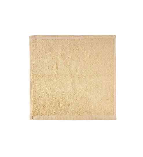 Gold Cotton Solid 550 GSM Face Towel Set (4Pc)