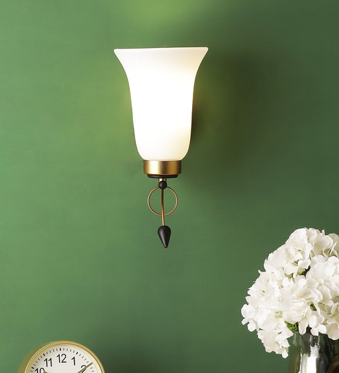 Yogasana Gold Glass Wall Sconces