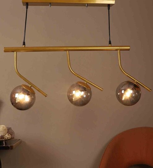 Henlo Gold Iron Hanging Light