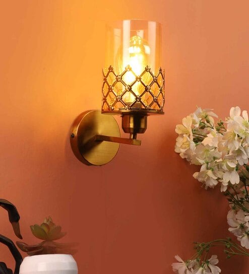 Gold Iron Wall Lights