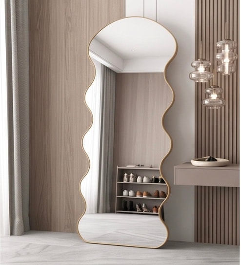 Gold Meander Floor Mirror (170 x 70) CM