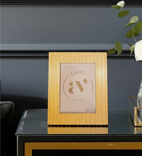 Gold Metal Royal Wall And Tabletop Photo Frame 5X7Inches