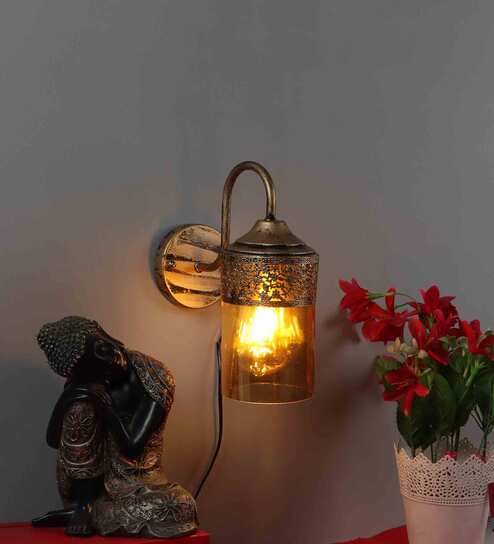 Livorno Antique Gold Metal Wall Sconces by Foziq